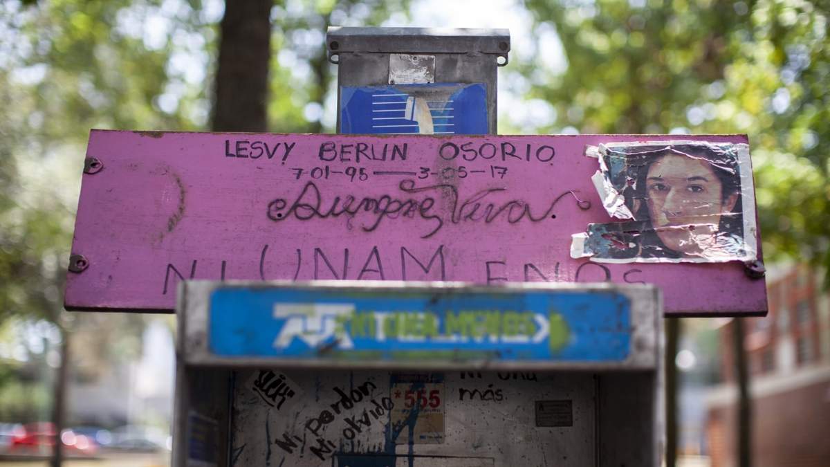 Memorial por el feminicidio de Lesvy Berlín Osorio