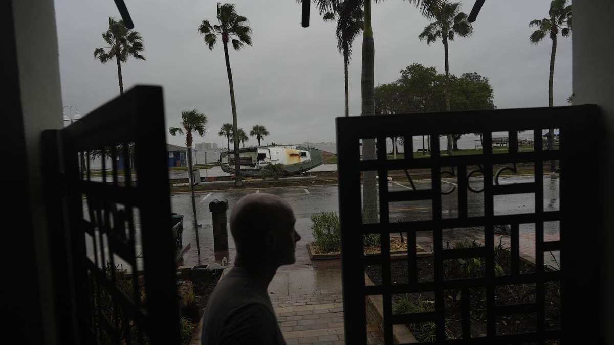 El paso de Milton en Gulfport, Florida