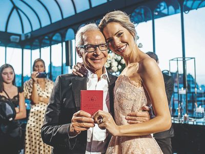 El tierno video que Elina Fernández compartió junto a Eduardo Costantini en Instagram