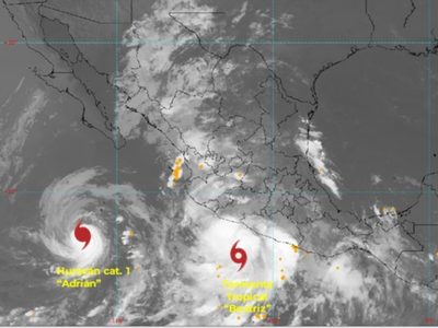Tormenta tropical Beatriz gana fuerza en el Pacífico mexicano y podría alcanzar categoría de huracán