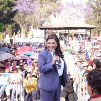 Clara Brugada niega intervención de AMLO en el proceso electoral, como acusa Taboada