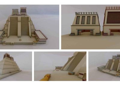 Así es la maqueta monumental del Templo Mayor que estará frente a Palacio Nacional