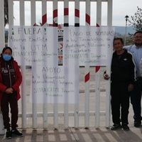 Sindicatos de nivel medio y superior Michoacán protestan por falta de pago de aguinaldo