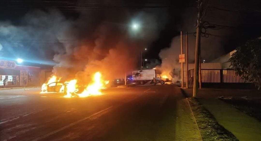 Tabasco. Quemas y bloqueos del crimen organizado