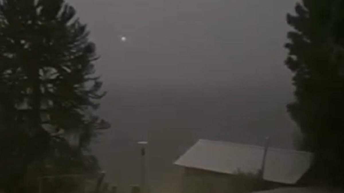 La nieve sorprendió a todos en Moquehue. Fuente: (Facebook)