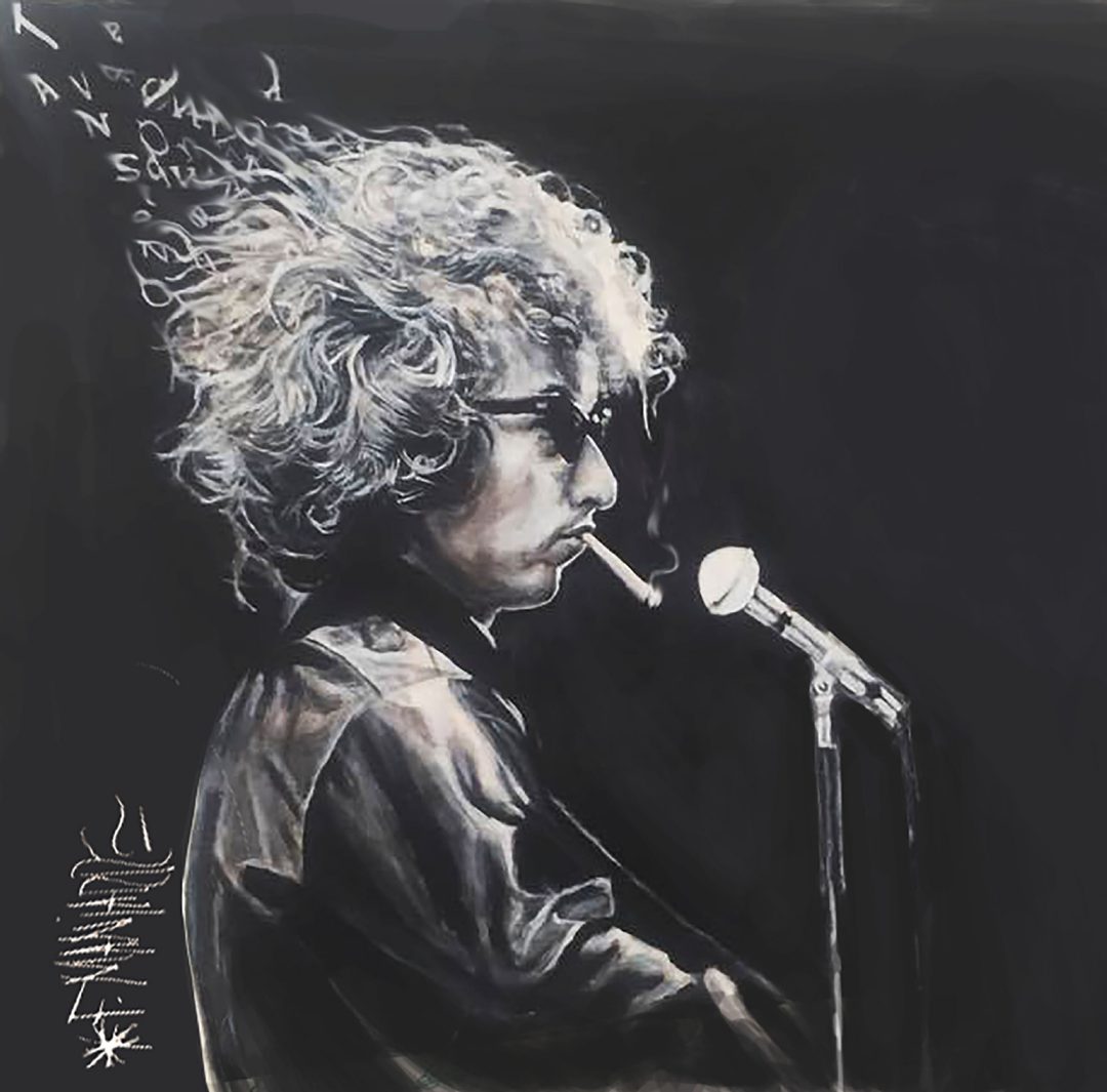 Bob Dylan. Dibujo Cortesía de MANJARREZ