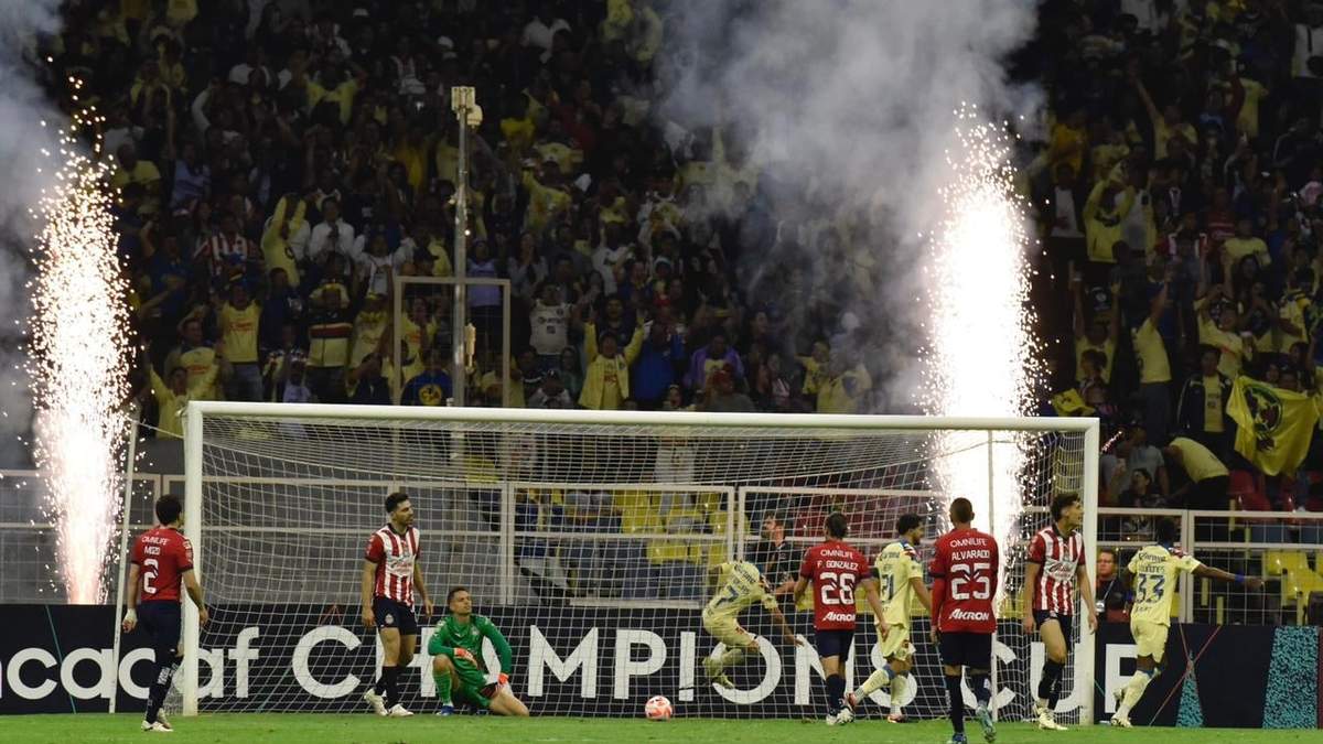 El partido entre América y Chivas