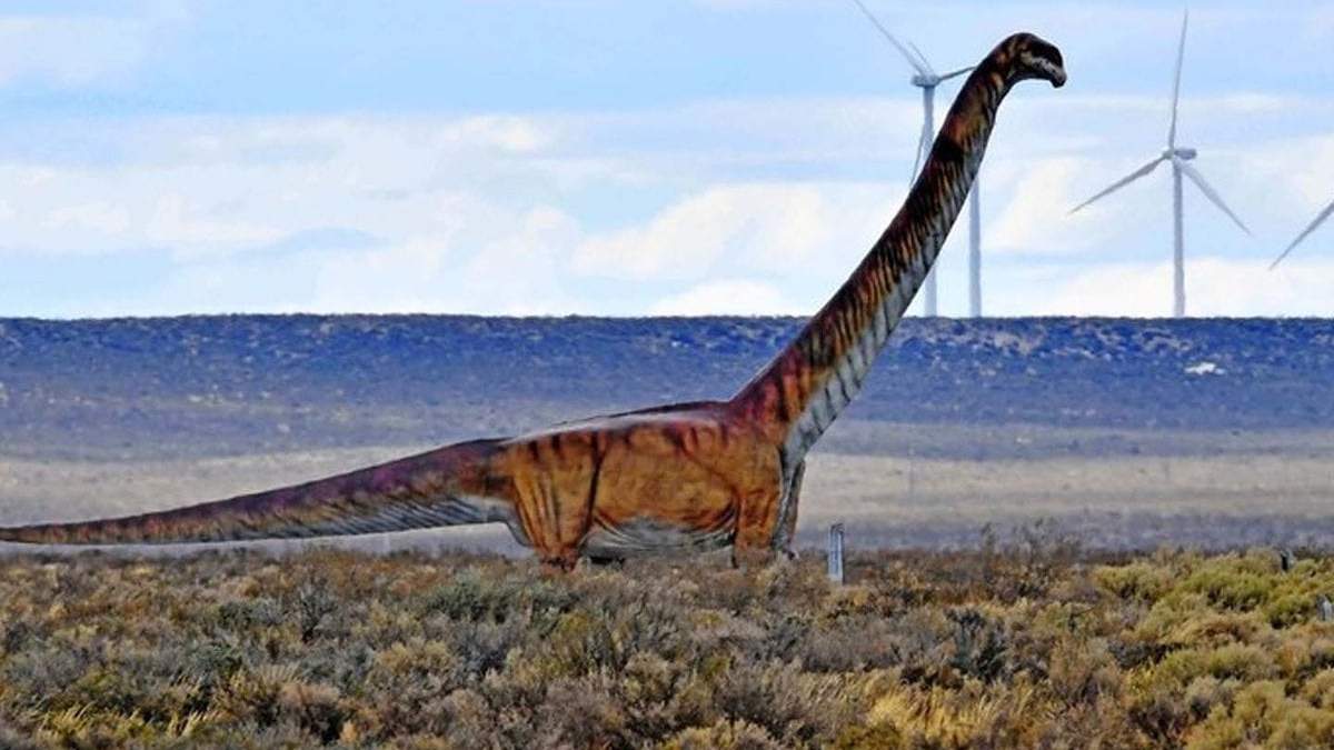 El dinosaurio más grande habría vivido en Neuquén. Fuente: (Twitter)