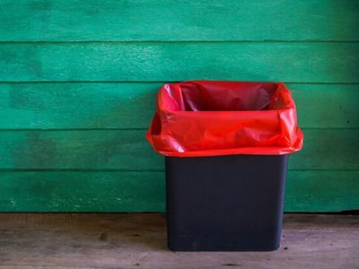 Tirar el basurero viejo de casa no es una opción, creá este bonito macetero para poner en el jardín