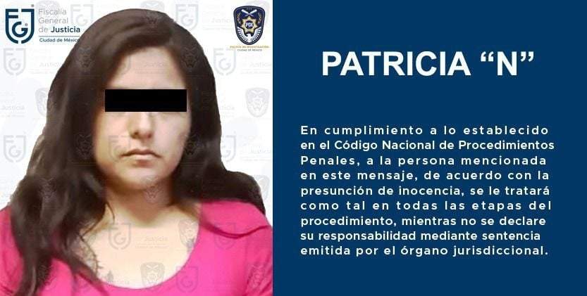 Patricia "N". Presunta secuestradora