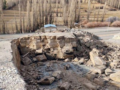 La Provincia le pidió al SEGEMAR que investigue las causas del derrumbe del cerro de La Vírgen