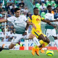 Santos deja al borde de la eliminación al América tras goliza de 4-1