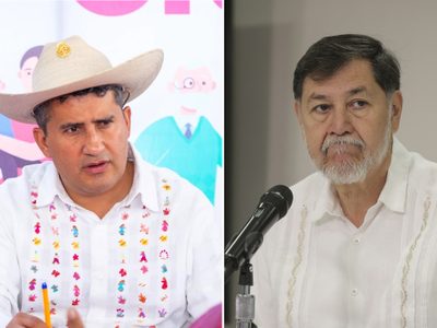 “No era su compañero, era nuestro”: Noroña acusa a la oposición de lucrar con el asesinato de Manzo