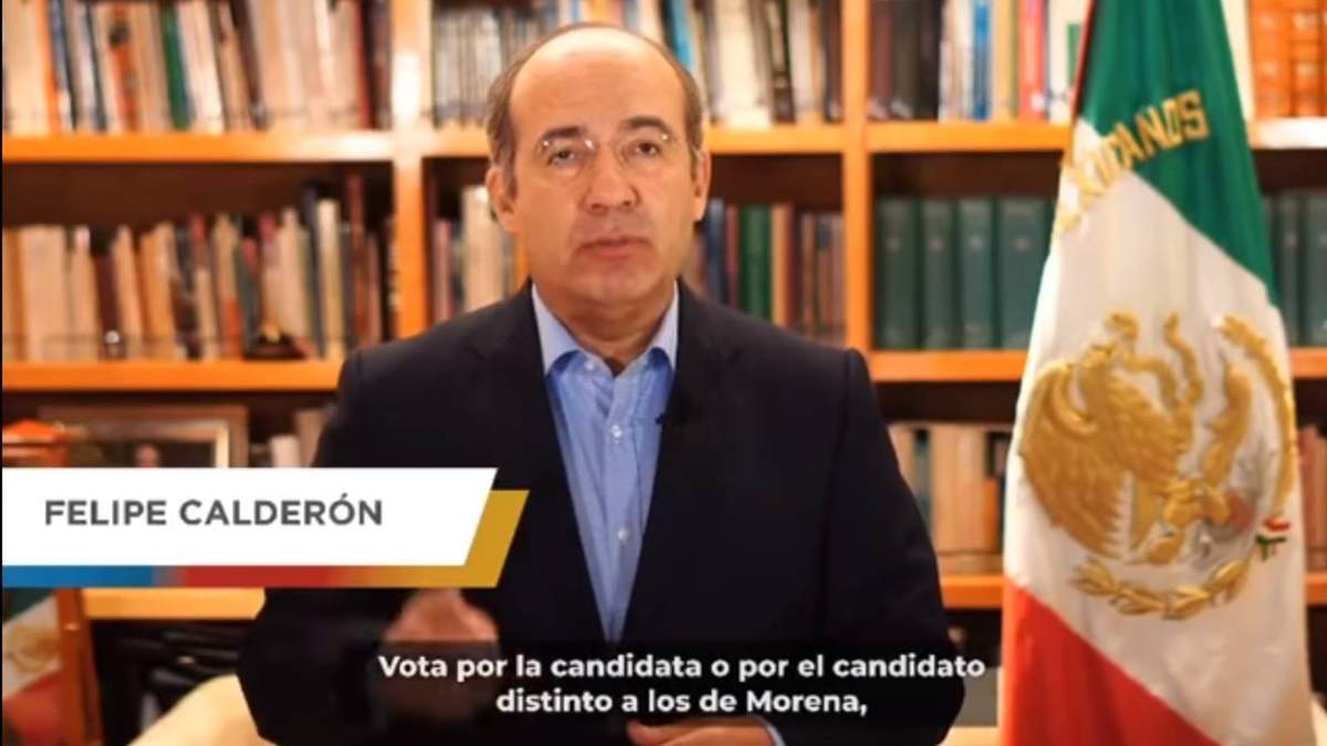 El expresidente Felipe Calderón en su video