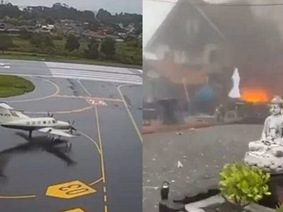 Al menos 10 muertos en caída de avioneta en pueblo turístico de Brasil (Videos)