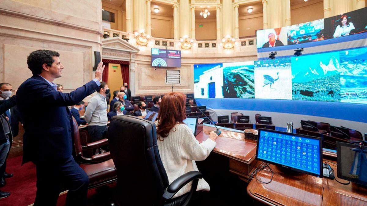 Cámara de Senadores. Fuente: (Twitter)