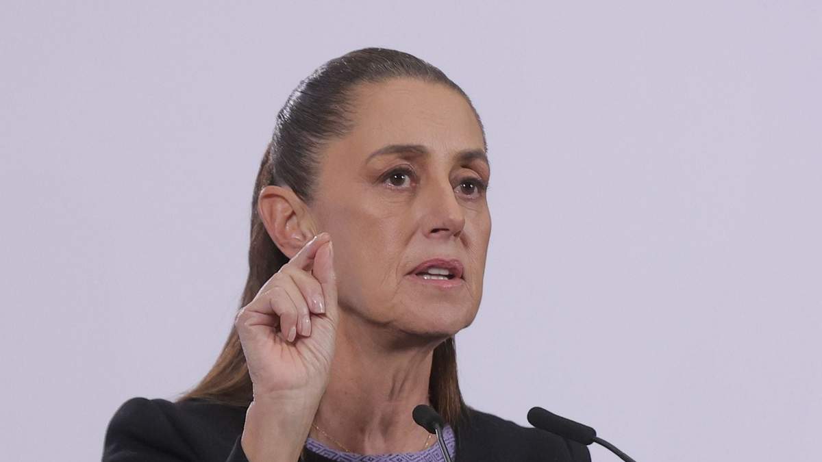 La presidenta Claudia Sheinbaum en la conferencia matutina de Palacio Nacional, el jueves 29 de enero de 2026