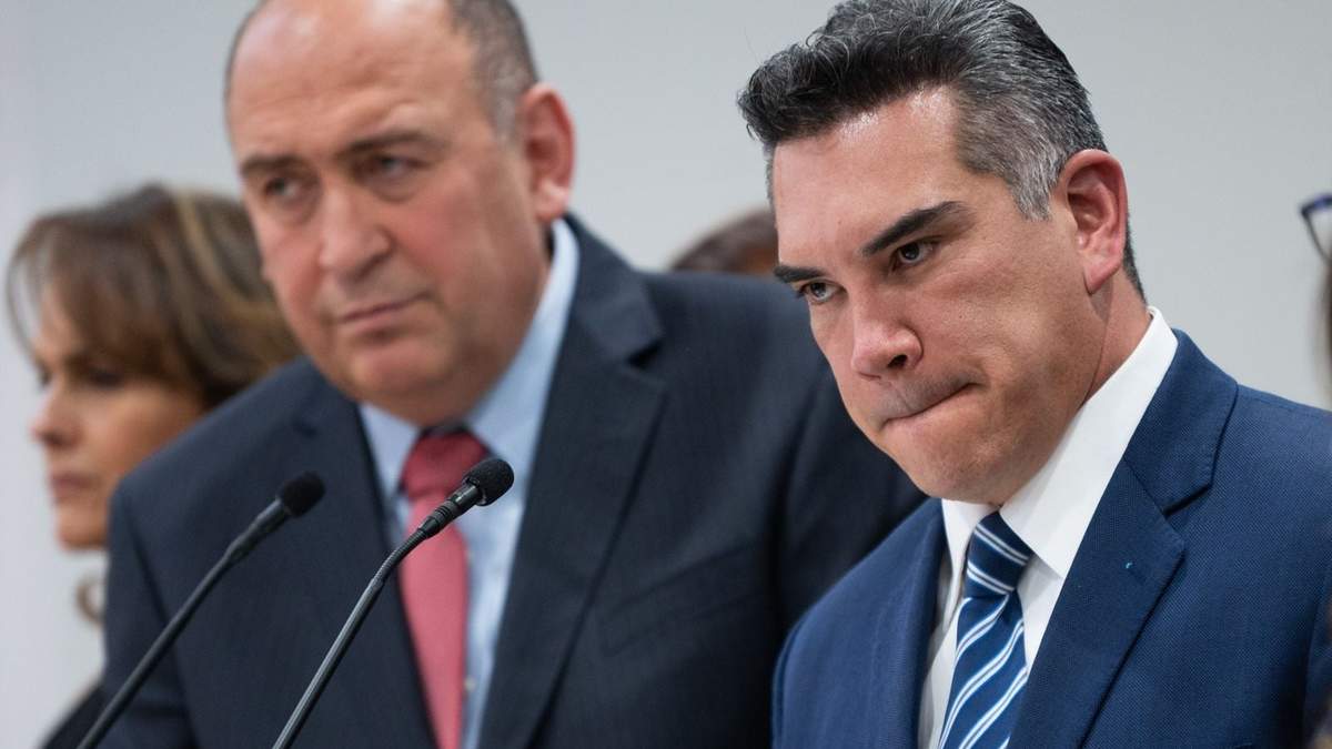 Alejandro Moreno y Rubén Moreira en la conferencia de este lunes