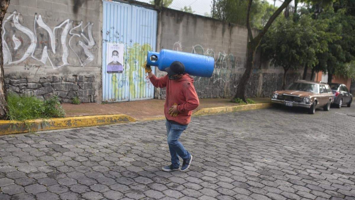 Un vendedor de Gas LP en la capital