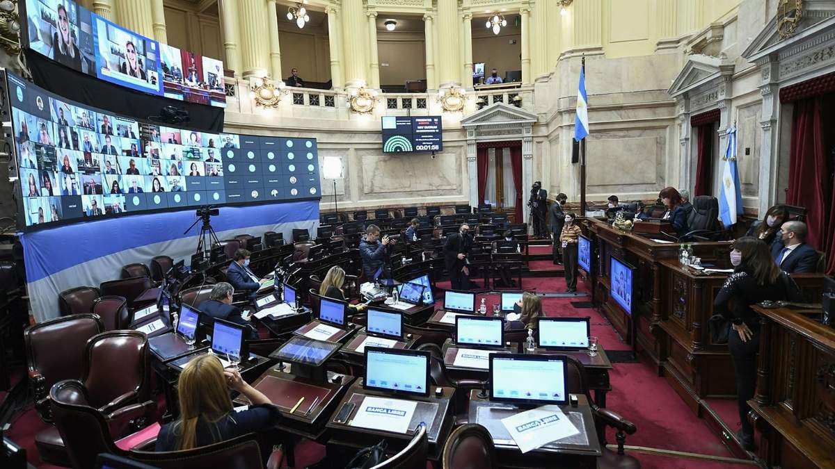 Cámara de Senadores. Fuente: (Twitter)