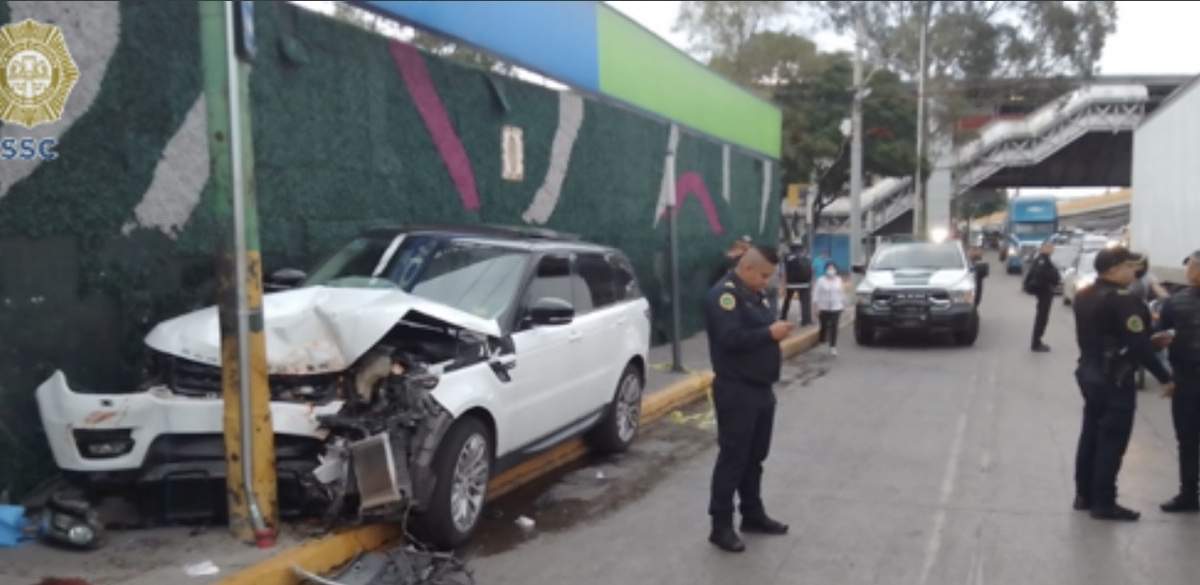 El vehículo accidentado
