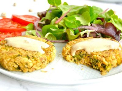 Medallones de garbanzos para tus hamburguesas: los podés frisar y comer cuando quieras