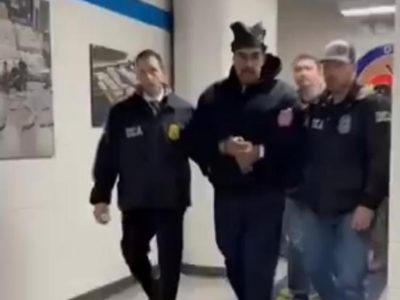 “Feliz año nuevo” dice Maduro al llegar a oficinas de la DEA en Nueva York (Video)