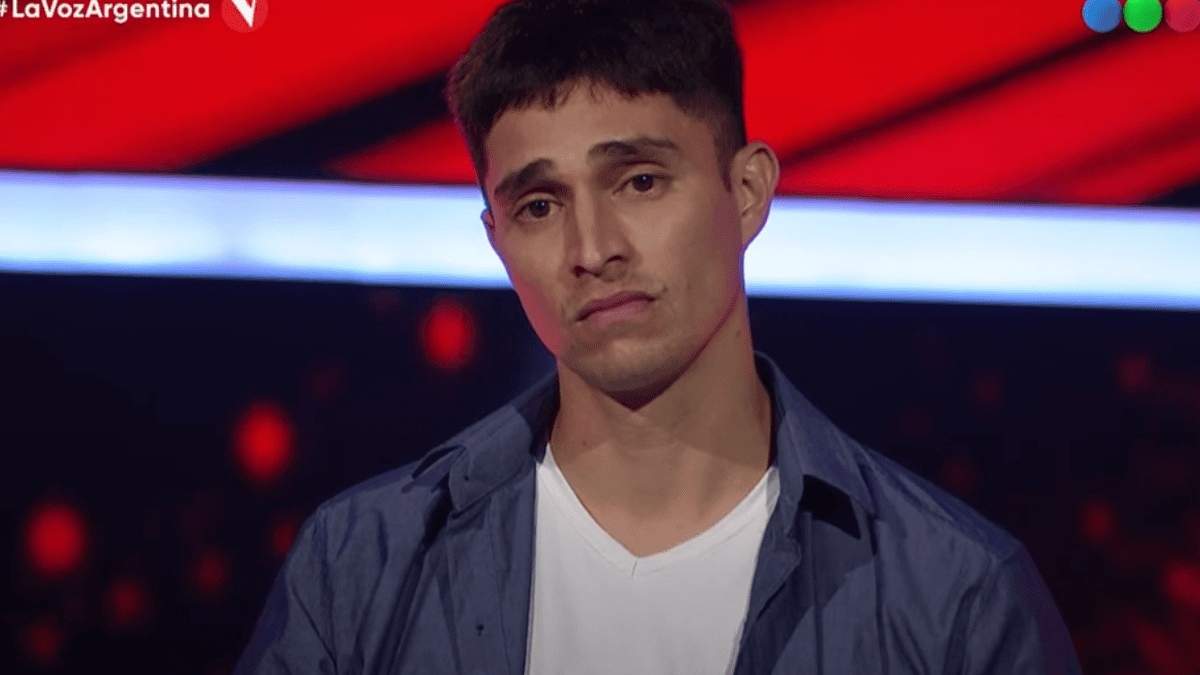 Luis Carrasco, participante rionegrino de La Voz Argentina 2021. Fuente: (Twitter)