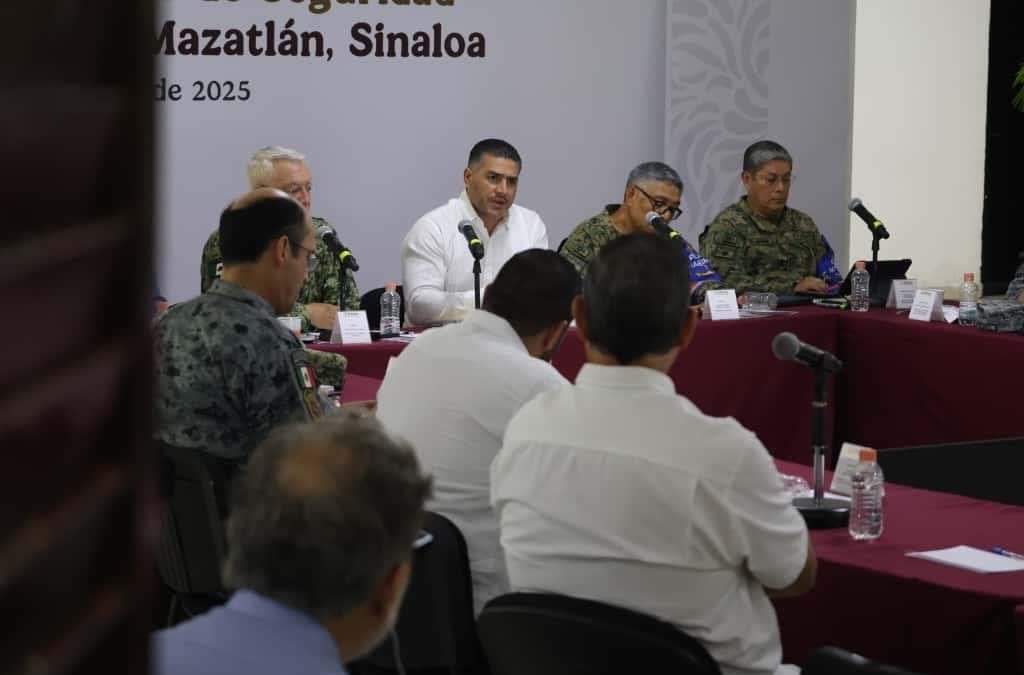 Gabinete de seguridad en Mazatlán
