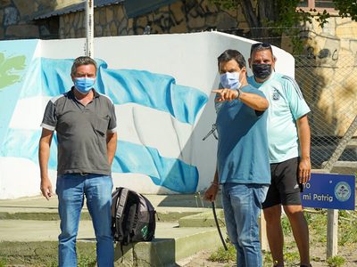 Carlos Koopmann visitó el predio de los Veteranos de Malvinas