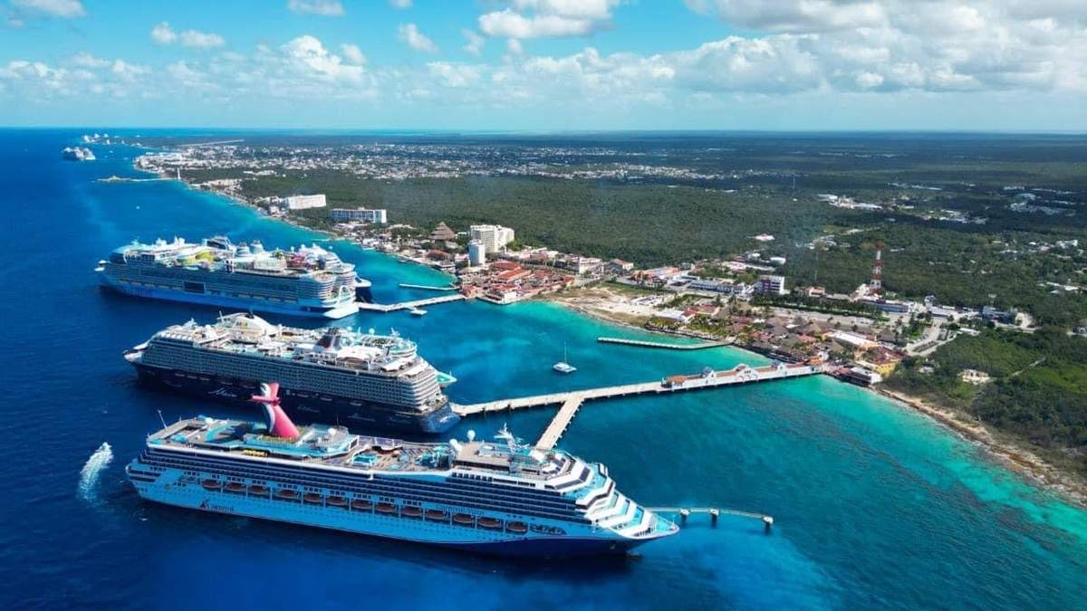 Cozumel, puerto de cruceros de todo el mundo