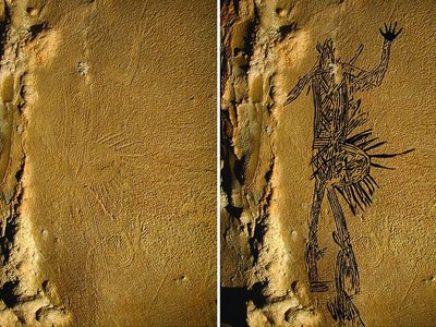 Encontraron en Estados Unidos las pinturas rupestres más grandes de América del Norte