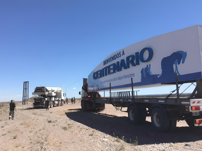 Se inicia la construcción de la nueva y primera terminal de ómnibus de Centenario