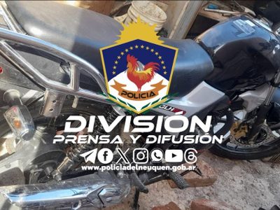 En un allanamiento en Neuquén secuestraron dos motocicletas y municiones