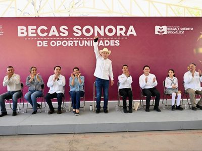 Disminuye en Sonora 13% la deserción escolar con programa de becas de Gobernador Durazo