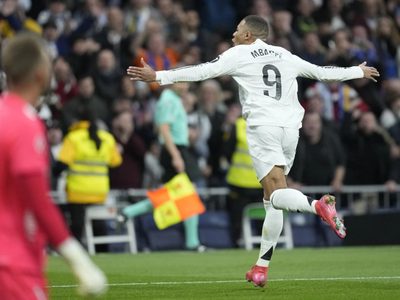 Mbappé marcó doblete en la victoria del Real Madrid por 4-1 ante Las Palmas