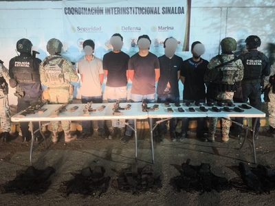 Madrugada en Culiacán registra choques armados, 10 detenidos y tres policías heridos
