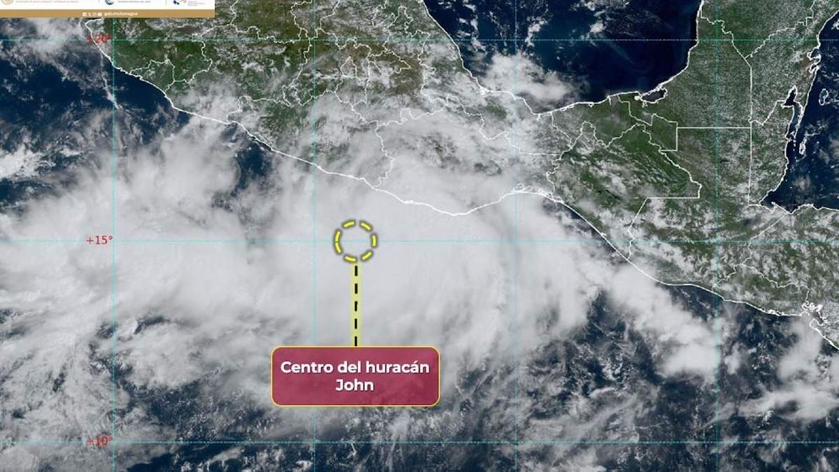 Centro del huracán John
