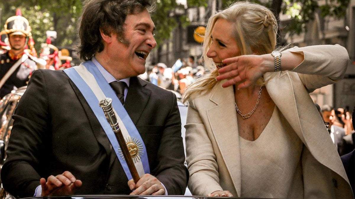 Javier Milei y su hermana Karina.