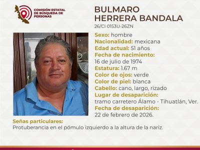 El camionero Bulmaro Herrera desapareció durante narcobloqueos en Veracruz