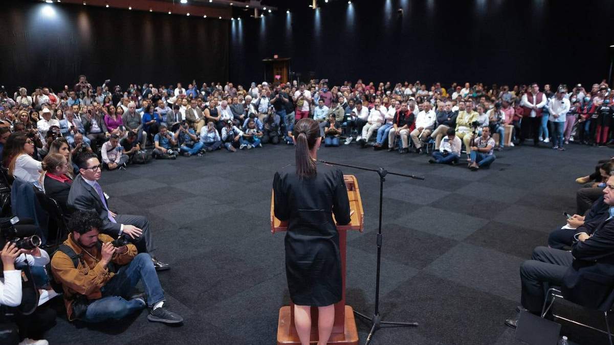 Sheinbaum en el Centro de Convenciones