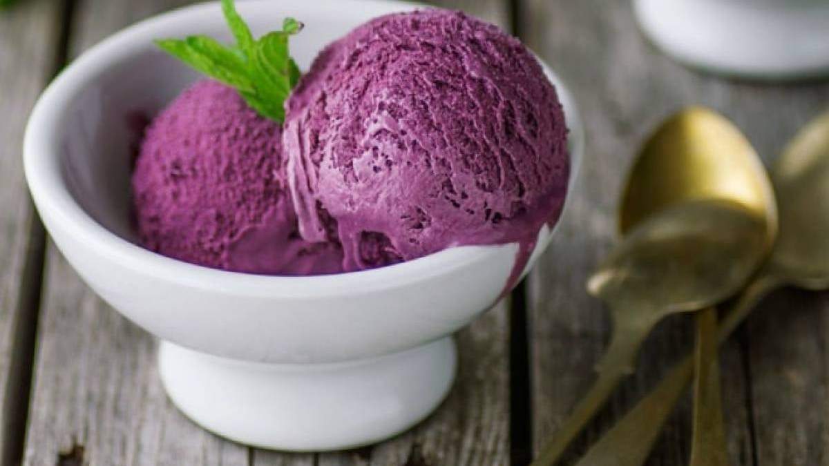 Helado de vino tinto. Fuente: (Twitter)