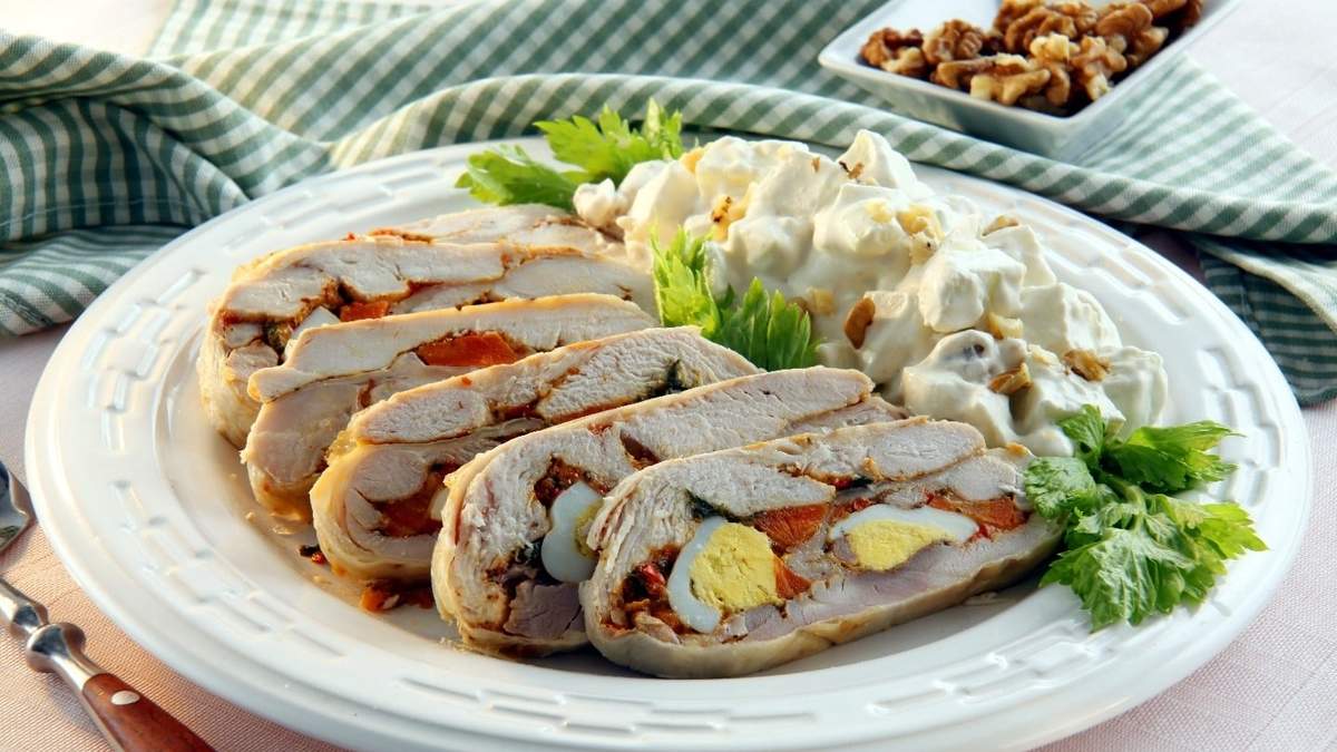 Matambre de pollo. Fuente: (X)