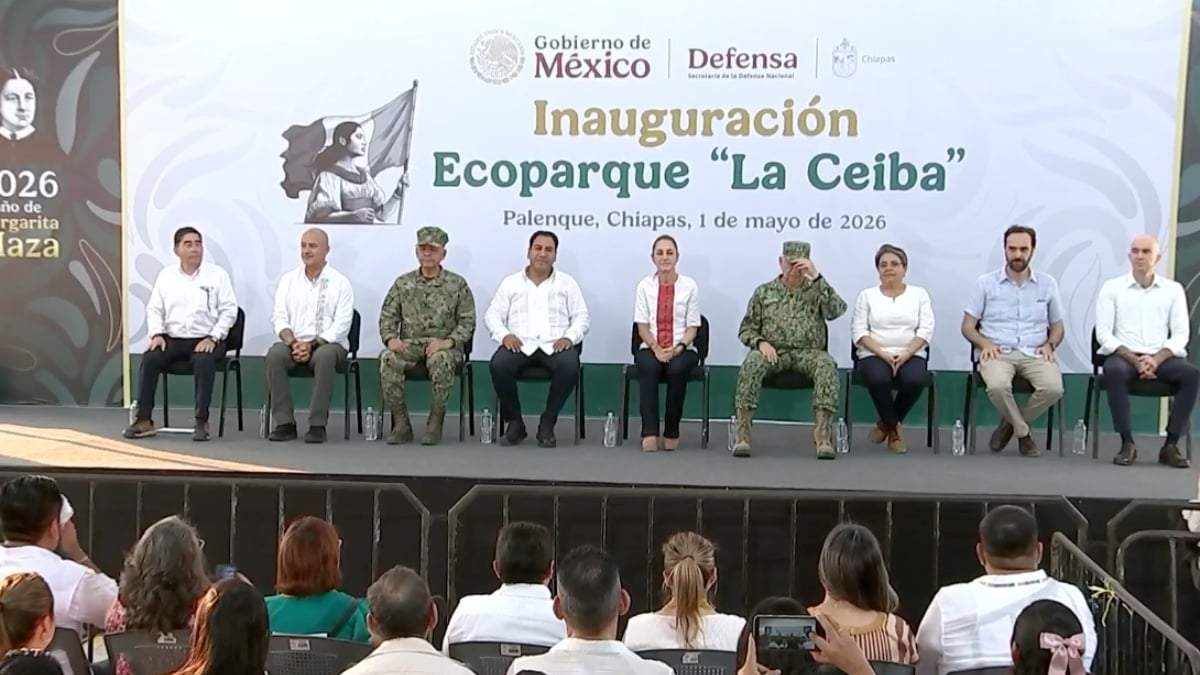 La presidenta Claudia Sheinbaum en Palenque