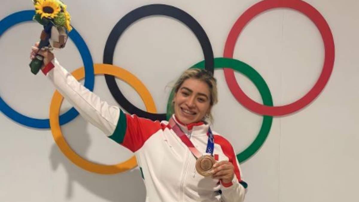 La medallista olímpica Aremi Fuentes