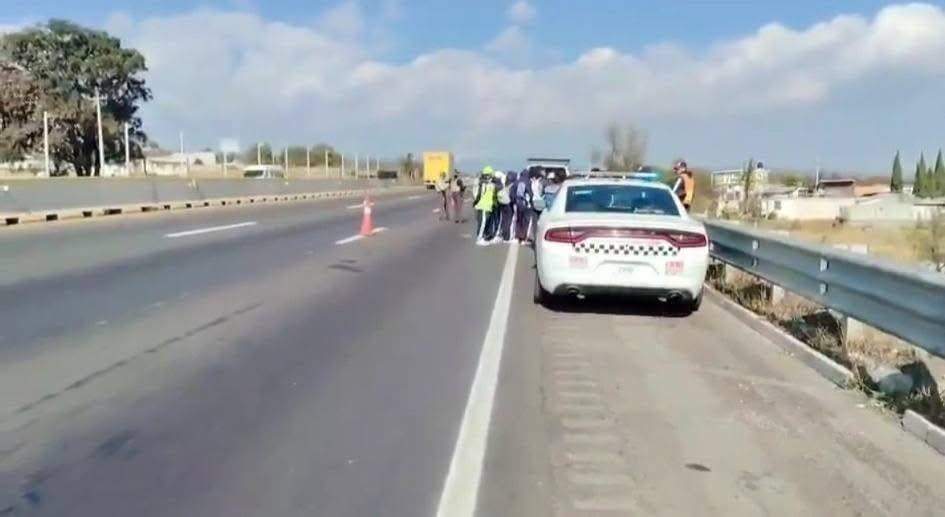 Lugar en la México-Puebla donde fue atropellado un peregrino de 14 años
