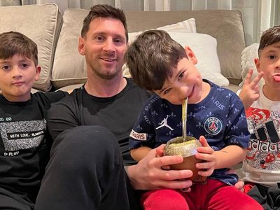 Video viral: el motivo por el que Lionel Messi retó a sus hijos en público