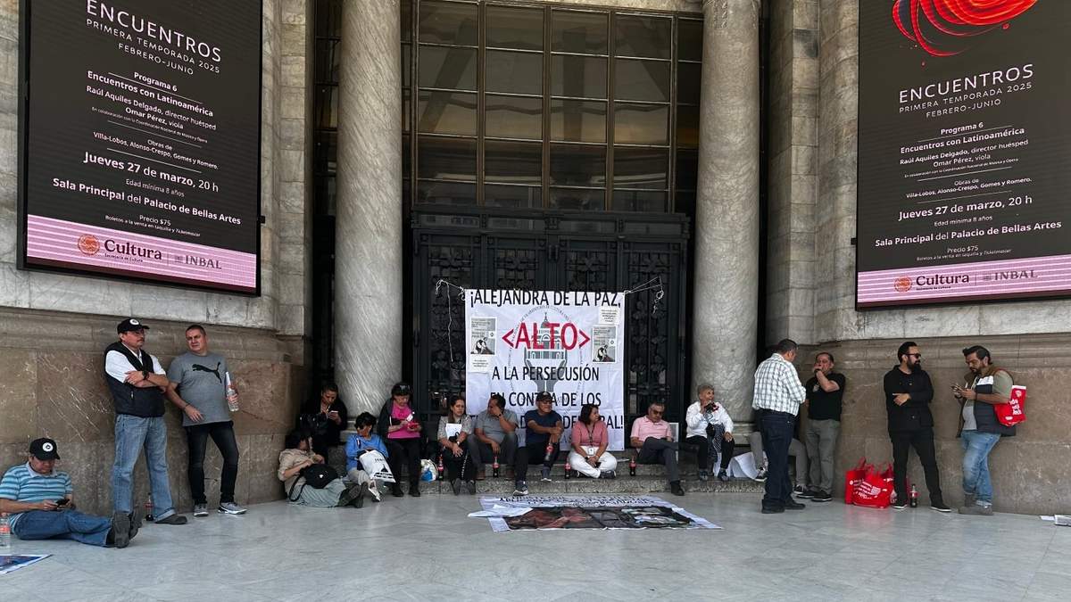 La protesta de trabajadores del sindicato SNTC-INBAL-ATM