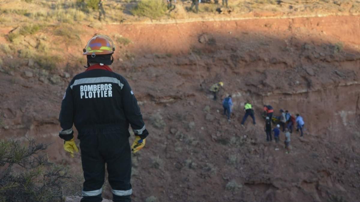 Rescate en Plottier. Fuente: (Twitter)