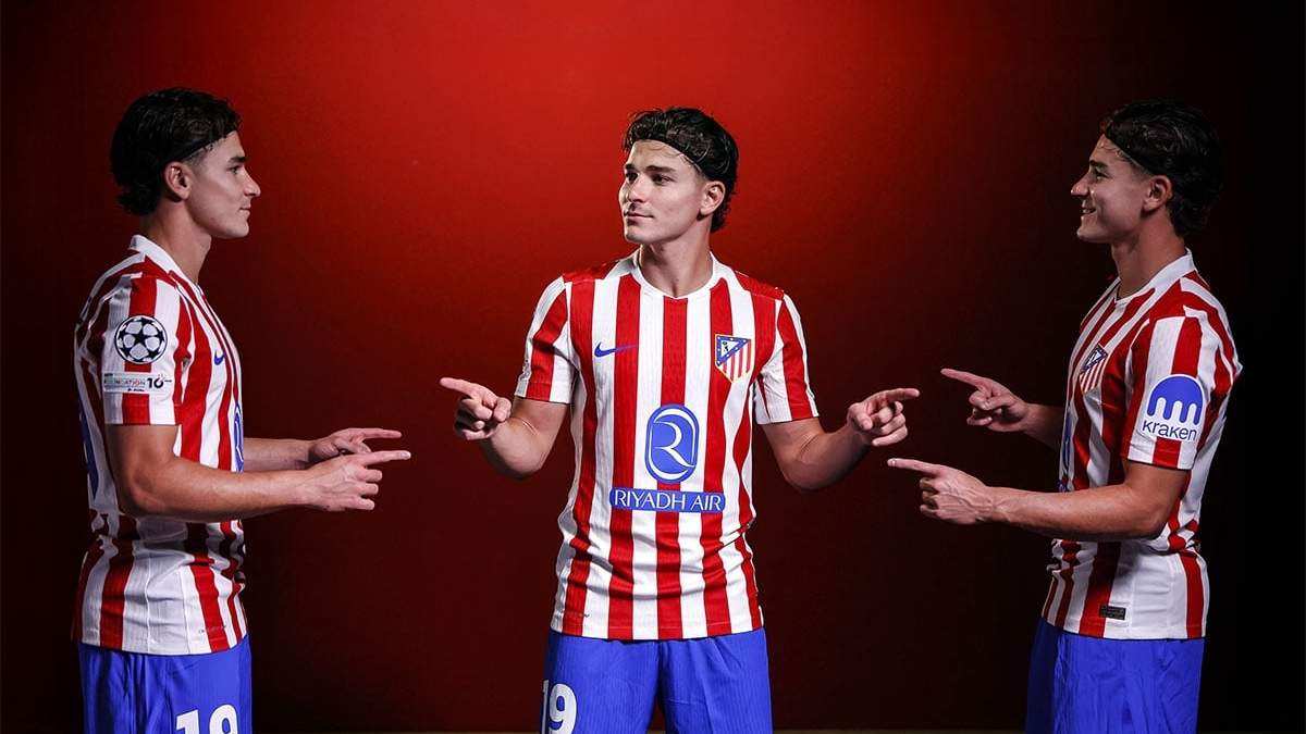 Julián Álvarez es Spiderman. El Atlético de Madrid recreó el famoso meme por los 3 goles del argentino.